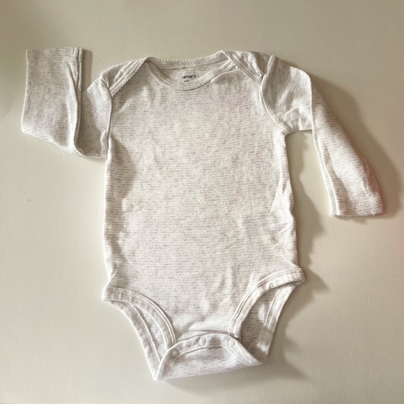 Carter’s, Cat & Jack baby girl lot of three onesies size 12 months - Picture 3 of 12